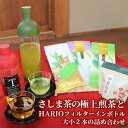 7位! 口コミ数「0件」評価「0」水出しでおもてなし！さしま茶の極上煎茶とHARIOフィルターインボトル大小2本の詰め合わせ　水だし/日本茶/煎茶/ハリオ/_BA05