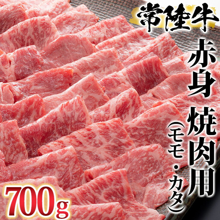 【ふるさと納税】 古河市で育った常陸牛！赤身（モモ・カタ）焼肉用700g_AO02※沖縄・離島への配送不可