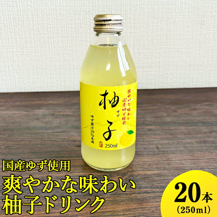 【ふるさと納税】EG02_国産ゆず使用爽やかな味わい柚子ドリンク　250ml×20本入※着日指定不可