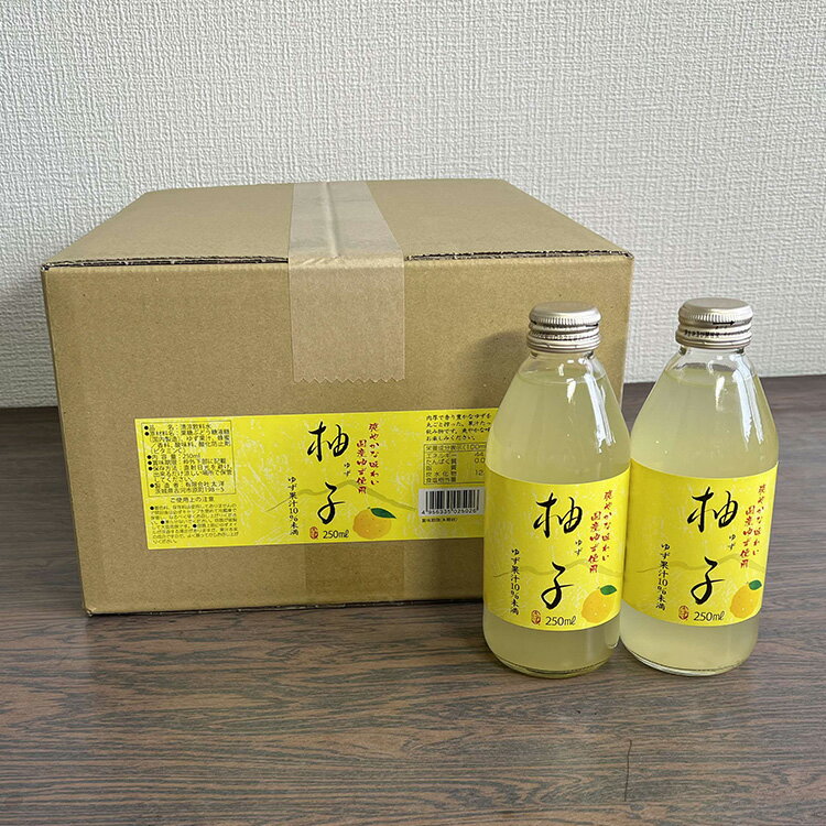 【ふるさと納税】EG02_国産ゆず使用爽やかな味わい柚子ドリンク　250ml×20本入※着日指定不可