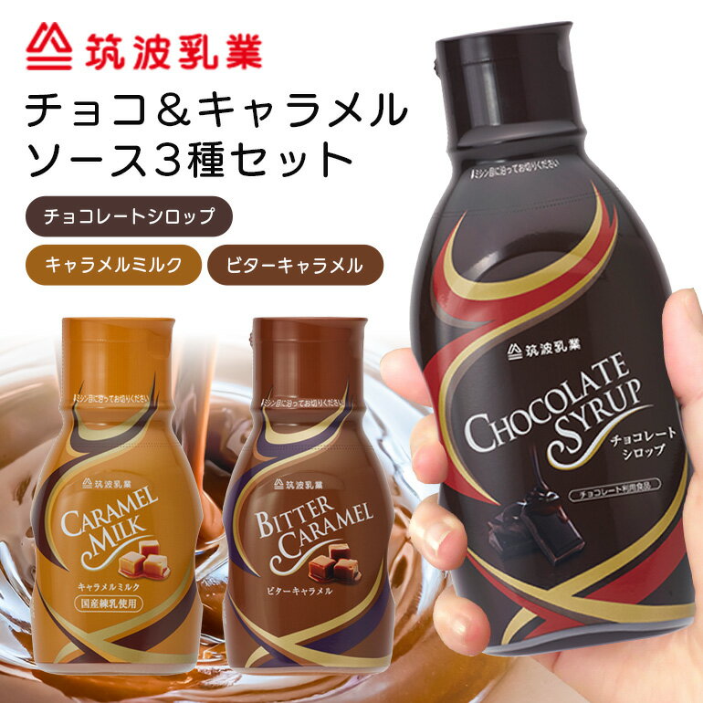 チョコレート・キャラメルソース 3本 セット 3種類 各1本 業務用 チョコレート キャラメル ソース 290g ビターキャラメル 300g キャラメルミルク580g まとめ買い 朝食 製菓 デザート 家庭用 茨城県 石岡市