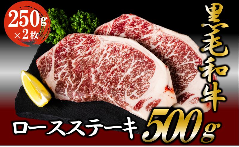 【ふるさと納税】黒毛和牛 ロースステーキ 500g （250g×2枚） 牛肉 お肉 ステーキ ロース　【牛肉・お肉・ステーキ・ロース】