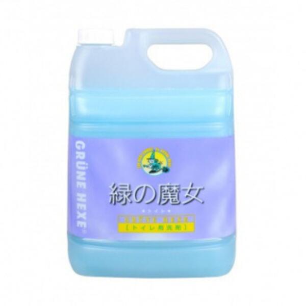 緑の魔女 トイレ 5L |茨城県 龍ケ崎市 洗剤 パイプクリーナー 詰まり 臭い ニオイ 排水溝 環境配慮 詰替え 中性 汚れ 黄ばみ 黒ずみ 強力分解 安心 お中元 お歳暮 トイレ掃除 便器 ピカピカ