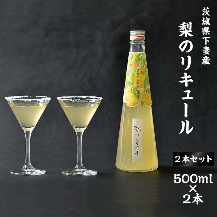 梨 酒 リキュール 果物 フルーツ 下妻市産 幸水梨 20-1 茨城県下妻産の梨のリキュール 500ml×2本