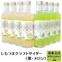 1位! 口コミ数「0件」評価「0」ご当地サイダー 45-1 しもつまクラフトサイダー（梨・メロン）【8本入り】