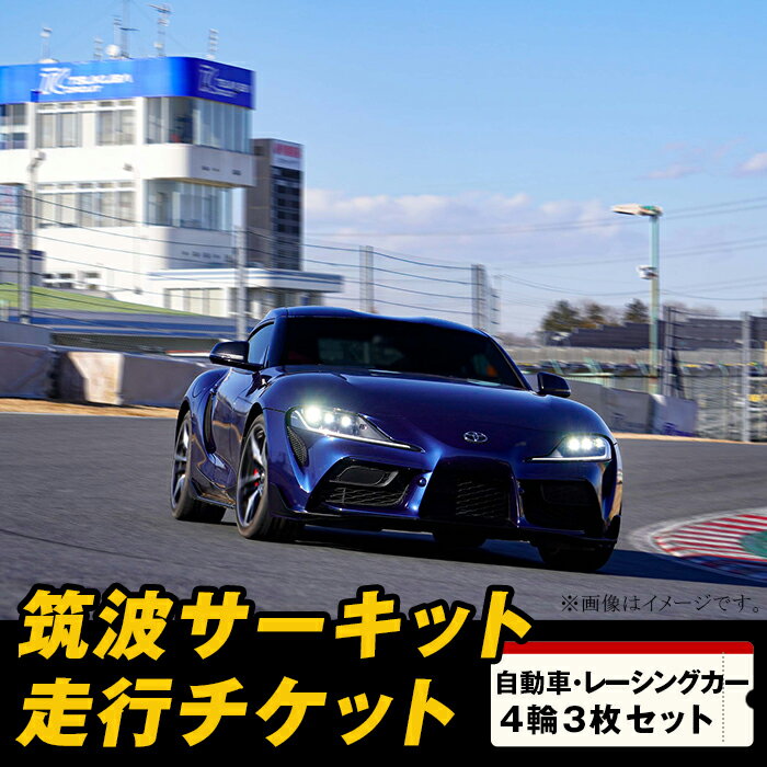 【ふるさと納税】筑波サーキット つくばサーキットライセンス 会員走行 レース 走行 コース 筑波サーキット 会員走行チケット 4輪 3枚セット 【2025年4月~2026年3月末まで使用可能】