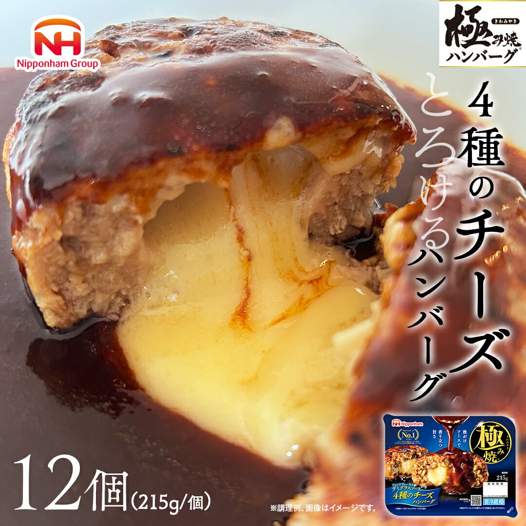 7位! 口コミ数「0件」評価「0」極み焼きハンバーグ（4種のチーズソース）セット 加工食品 惣菜 レトルト