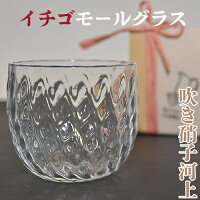 27位! 口コミ数「1件」評価「5」河上智美作　イチゴモールグラス　ガラス工芸品