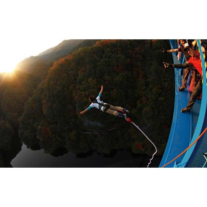 【ふるさと納税】高さ最大100m「日本一のバンジージャンプ」体験クーポン1名様分 | 体験 体験ギフト 体験型 ギフト 贈り物 プレゼント 旅行 トラベル チケット バンジー バンジージャンプ 返礼品 ご当地 アウトドア おもしろ 楽天ふるさと 納税 茨城県 茨城 常陸太田市のサムネイル