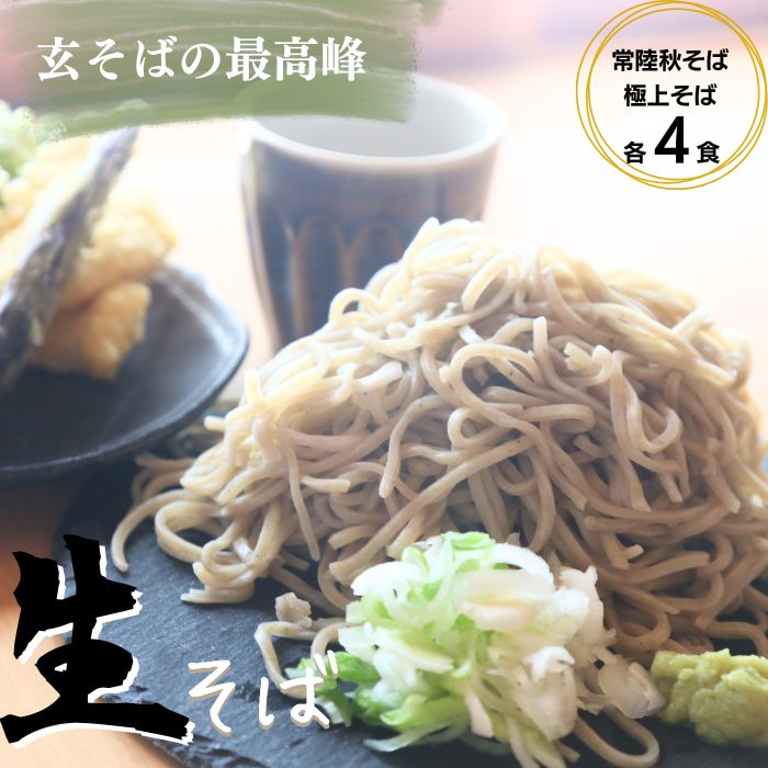 【ふるさと納税】かなさごう 常陸秋そば240g×2パック4食分 極上そば240g×2パック4食分|父の日 敬老の日 プレゼント 蕎麦や 店の味 生麺 職人