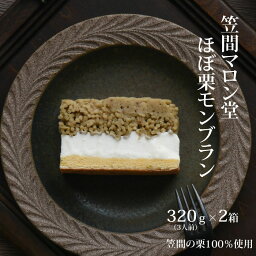 【ふるさと納税】ほぼ栗モンブラン320g（3人前）× 2箱【笠間マロン堂】