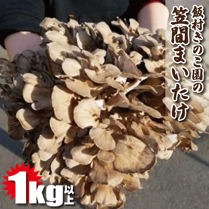 【ふるさと納税】まいたけ 約1kg以上 飯村きのこ園の笠間まいたけ