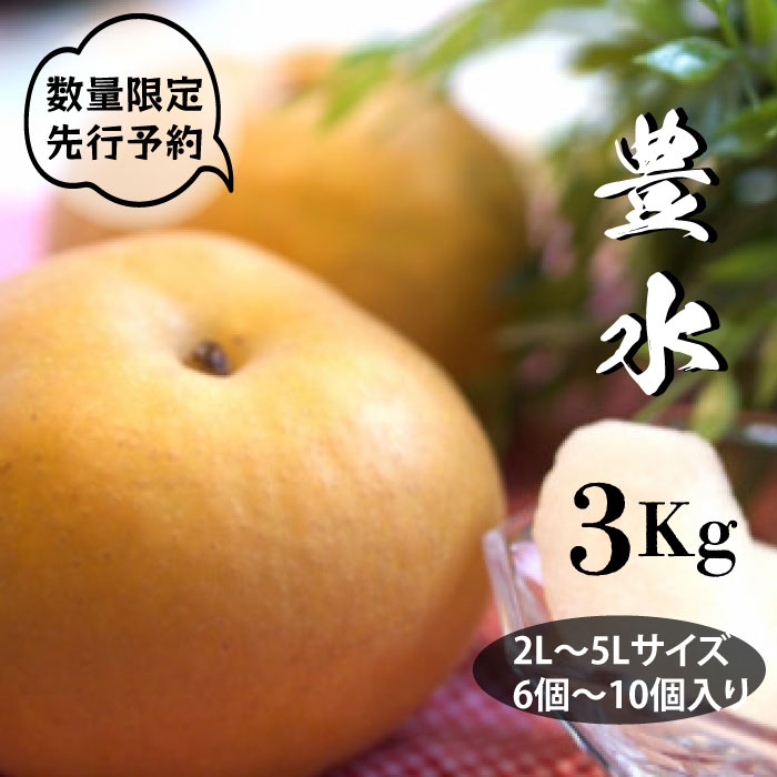 【ふるさと納税】【先行予約】梨 豊水 6～10個 計3kg 