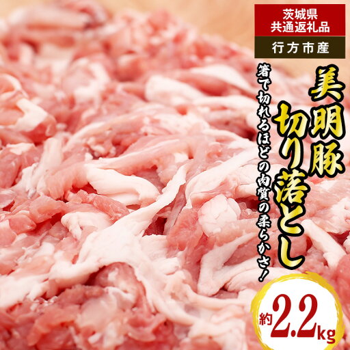 【ふるさと納税】美明豚 切り落とし 2.2kg(茨城県共通返礼品・行方市産) 【ふるさと納税】美明豚 切り落とし 2.2kg(茨城県共通返礼品・行方市産)