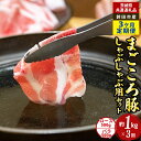 71位! 口コミ数「0件」評価「0」【3ヶ月定期便】まごころ豚 しゃぶしゃぶ セット 1kg ロース バラ(茨城県共通返礼品・鉾田市産)