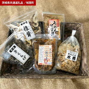 【ふるさと納税】きのこ 加工品 詰め合わせ 5点セット(茨城県共通返礼品・城里町産)