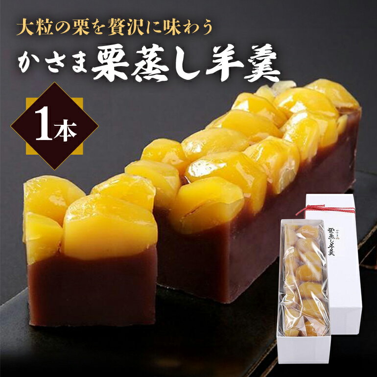 【ふるさと納税】 笠間の栗蒸し羊羹 1本 箱入り 羊羹 栗 蒸し羊羹 ヨウカン 和菓子 笠間市 茨城県のサムネイル
