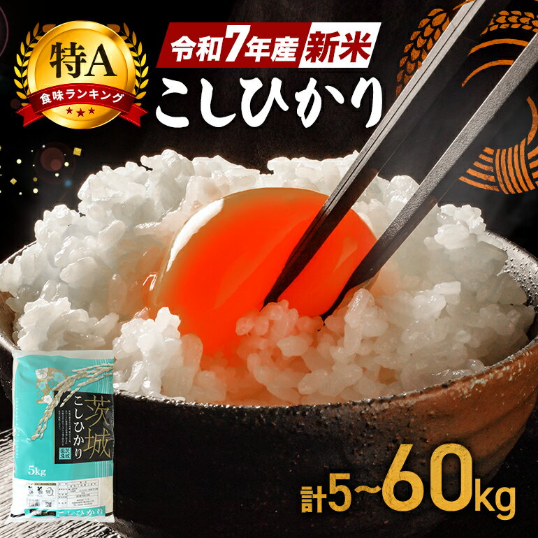 【ふるさと納税】コシヒカリ 米 選べる 5kg 10kg 定期便 30kg (3か月) 60kg (6か月) 新米 令和7年産 特A 白米 こめ こしひかり 国産 ご..