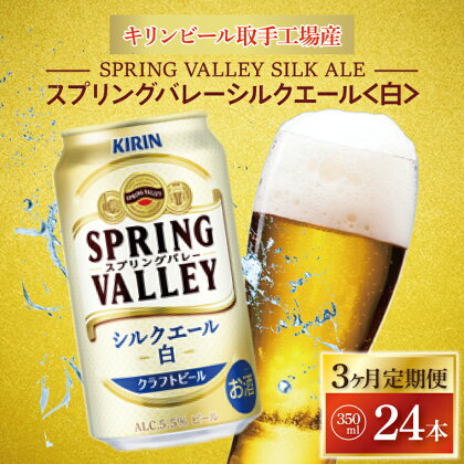 【3ヶ月定期便】キリンビール取手工場産　スプリングバレーシルクエール〈白〉350ml缶×24本（AB056）