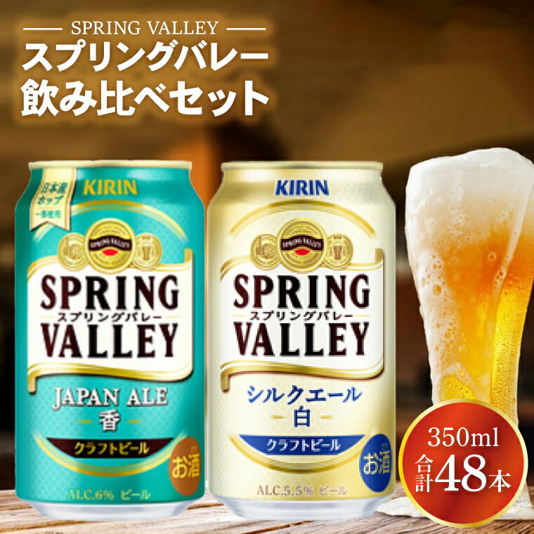【ふるさと納税】キリンビール取手工場産　スプリングバレー2種350ml×48本（AB078）