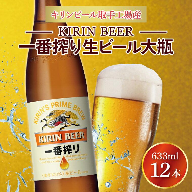 キリンビール取手工場産一番搾り生ビール大瓶12本セット（AB092）