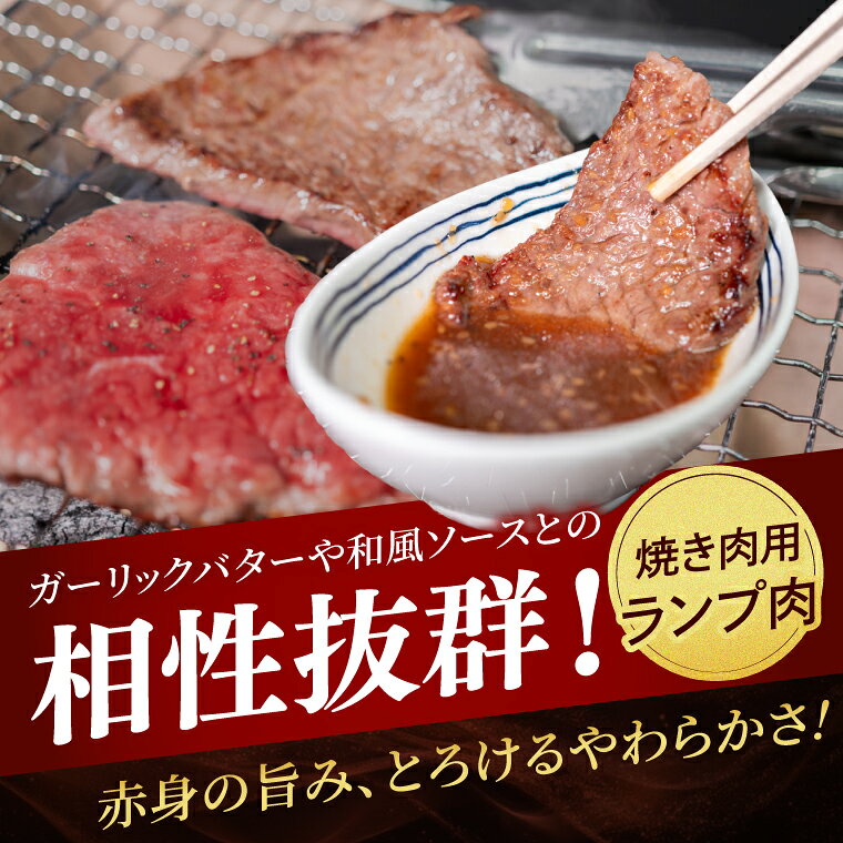 【ふるさと納税】常陸牛ランプ肉 焼き肉用 500g|黒毛和牛 国産牛 赤身肉 希少部位 牛肉 人気 茨城県 取手市（AV002） f082171-toride-10001388 茨城県取手市 サンプル画像3