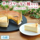 【ふるさと納税】チーズケーキ 3種 バラエティー セット カットケーキ 詰合せ 食べ比べ 冷蔵 スイーツ デザート お菓子 洋菓子 ケーキ 焼き菓子 濃厚 ベイクド チーズ スフレ パンプキン 老舗 洋菓子店 ハロウィン