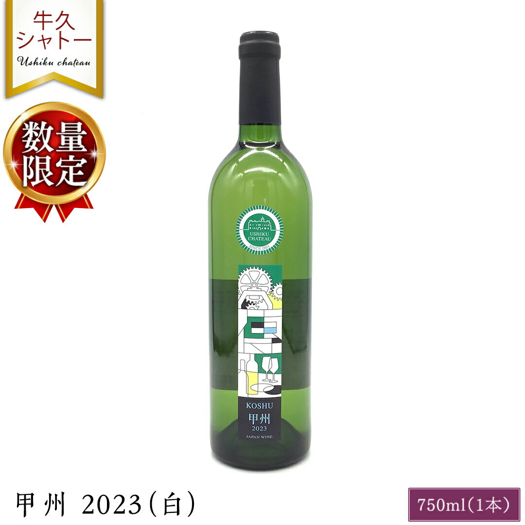 [ 数量限定 ] 甲州 2023(白) 1本 750ml 白ワイン ワイン やや甘口 アルコール13度 750ミリリットル 甲州使用 ギフト プレゼント 記念日 誕生日 父の日 母の日 お酒 贈り物