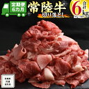 【ふるさと納税】《 6ヶ月 定期便 》『 常陸牛 』 切り落とし 1kg (茨城県共通返礼品) 国産 お肉 肉 A4ランク A5ランク ブランド牛