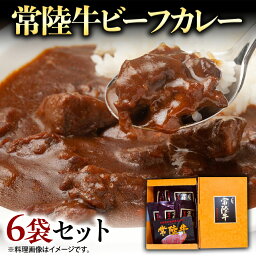 【ふるさと納税】常陸牛 ビーフカレー セット 6袋 カレー レトルト 惣菜 時短 おかず 日持ち グルメ お取り寄せ 国産 茨城 レトルトカレー ビーフ 牛肉 ブランド牛 贅沢 絶品