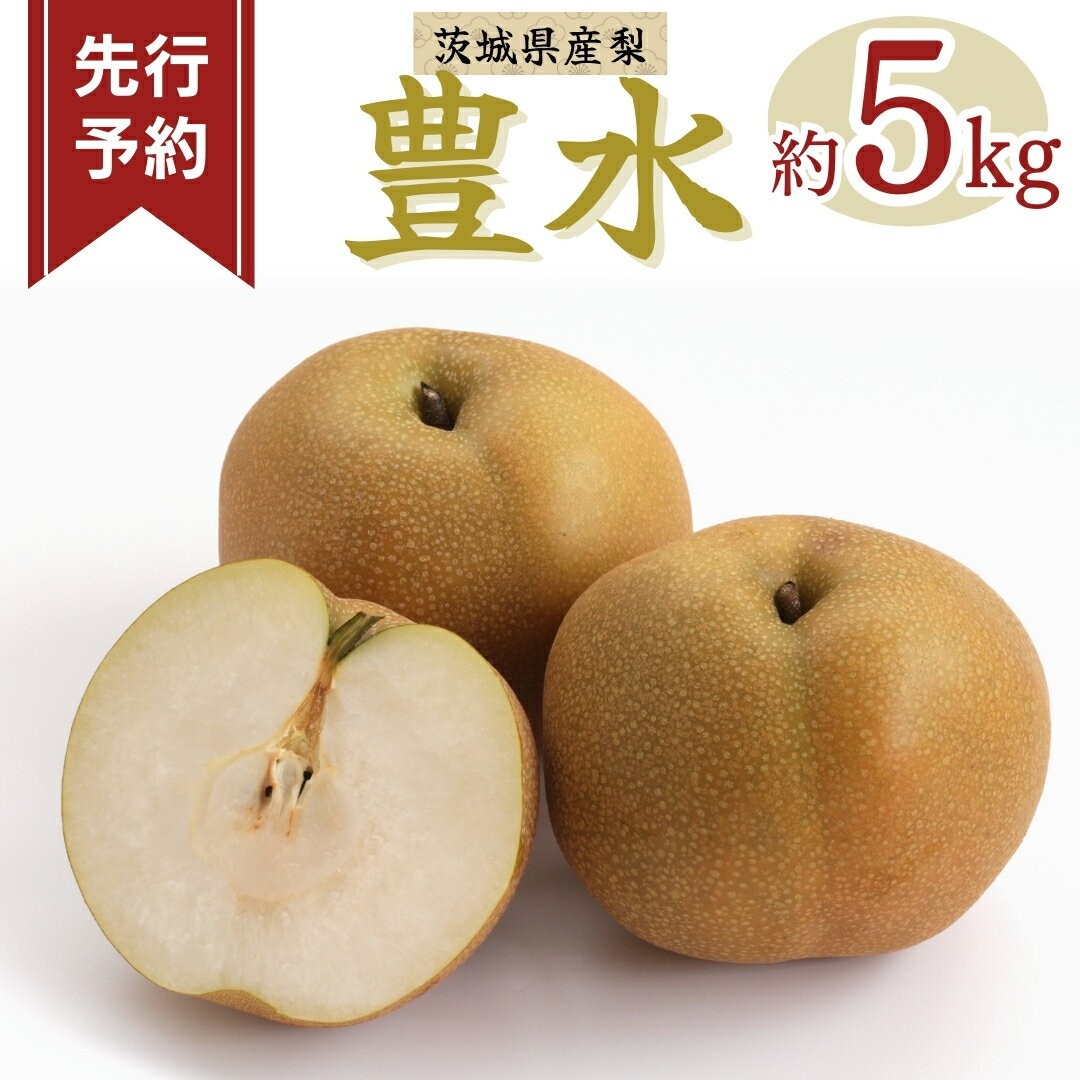【ふるさと納税】《 先行予約 》豊水 10~20玉 ( 約5kg ) 【 2025年発送 】 フルーツ 果物 なし ナシ 旬 新鮮 旬 期間限定 甘い 国産