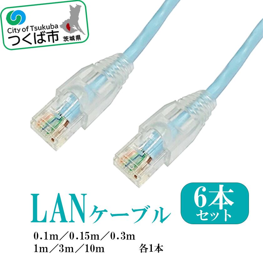 27位! 口コミ数「0件」評価「0」茨城県つくば市産 LANケーブルセット (長さ色々6本セット) | 茨城県 つくば市 ネット NET ラン LAN ランケーブル インターネ･･･ 