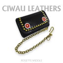 【ふるさと納税】ラフテール【ロゼット ミドルウォレット】BK CW-RT-BK-M【1597725】