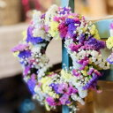 【ふるさと納税】「ロスフラワー」を使用した季節の花のリース サステナブルな花のある暮らし【配送不可地域:離島】【1637762】