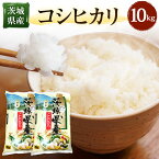 【ふるさと納税】茨城県産コシヒカリ 10kg ( 5kg × 2袋 ) お米 白米 精米 こしひかり 茨城県 鹿嶋市 国産 送料無料 ごはん おにぎり 冷めても 美味しい 粘り うまみ 厳選 出荷直前精米 ツヤ かおり うまい（KY-1）