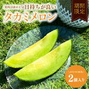【ふるさと納税】タカミメロン オリジナルBOX 2個入り【メロン めろん タカミ フルーツ デザート 果物 くだもの 果実 グルメ 産地直送 希少 人気 期間限...