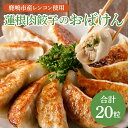 【ふるさと納税】【お試しサイズ】蓮根肉餃子のおばけん【20粒】【野菜 ギョーザ れんこん しゃきしゃき おいしい 食べきり 茨城県 鹿嶋市】(KBU-19)