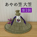 【ふるさと納税】あやめ笠 大笠 赤 1個 手作り 九州熊本産い草使用 伝統工芸品 笠 帽子 風情ある和風雑貨 職人手作業 茨城県 潮来市 (A24-004)(4)