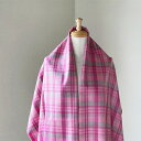 【ふるさと納税】カシミヤ100%チェックストール(ピンク格子) RF-250-NT 【ファッション小物・カシミヤ・ストール】