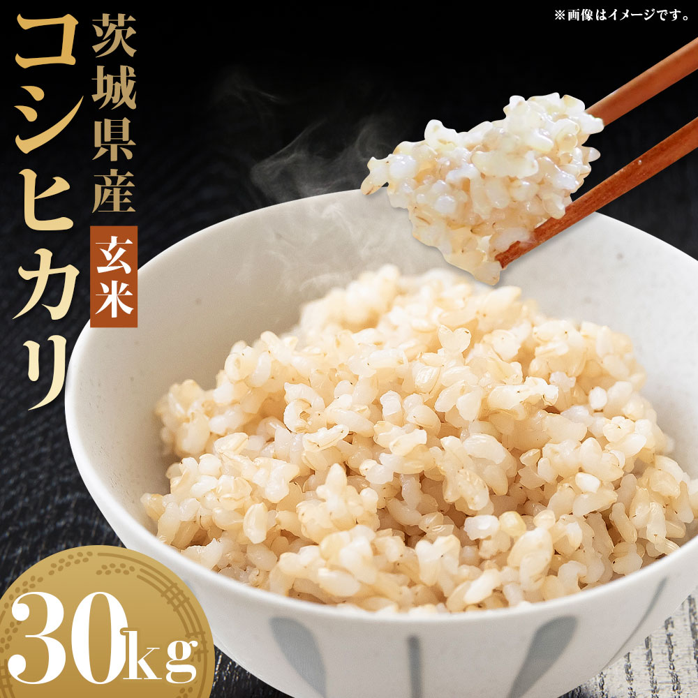[令和7年産]茨城県産コシヒカリ 玄米 30kg お米 米 コメ こめ おこめ ごはん ご飯 コシヒカリ こしひかり 茨城県 守谷市