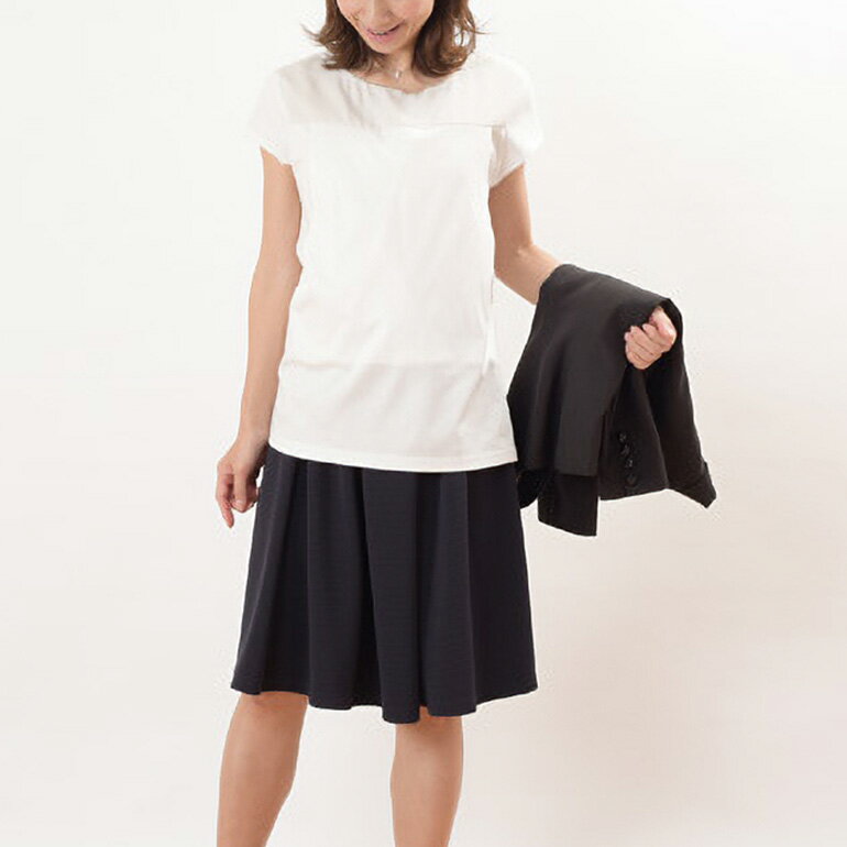 【ふるさと納税】復職応援セット M オフホワイト 子育て 育児 ママ ファッション レディース オシャレ 茨城県 送料無料 【（有）モーハウス】 【ho0910】