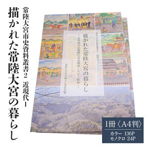 【ふるさと納税】常陸大宮市史資料叢書2 近現代1 描かれた常陸大宮の暮らし 1冊 記憶画 農村の風景 明治・大正・昭和 茨城県 送料無料 【常陸大宮市教育委員会事務局文化スポーツ課】 【ho1310】
