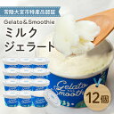 【ふるさと納税】Gelato&Smoothie ミルクジェラート 12個 スイーツ アイス おやつ デザート ミルク 【元気な郷づくり(株)】【ho1384】