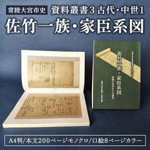 【ふるさと納税】常陸大宮市史 資料叢書3 古代・中世1 佐竹氏 ゆかり 資料 歴史 日本史 茨城県 常陸大宮市 【常陸大宮市教育委員会事務局文化スポーツ課】【ho1499】