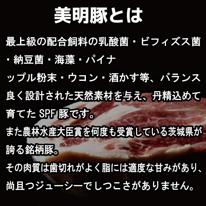 【ふるさと納税】【美明豚】ロース とんかつ・ソテー用 280g （140g×2枚）（茨城県共通返礼品）