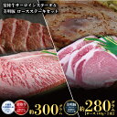 【ふるさと納税】【ステーキセット】常陸牛300g・美明豚280g（茨城県共通返礼品）