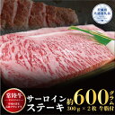 【ふるさと納税】【常陸牛】サーロインステーキ 600g（300g×2枚）（茨城県共通返礼品）