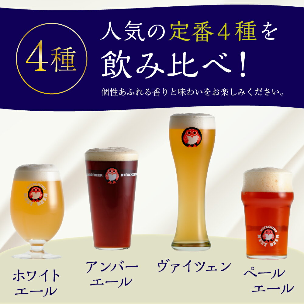 【ふるさと納税】常陸野ネストビール　定番飲み比べ12本セット