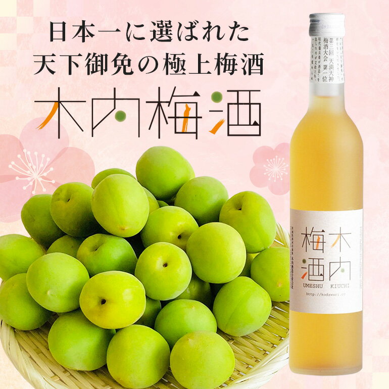 【ふるさと納税】木内梅酒 3本セット 500ml×3本 果実酒 ウメ 人気 お土産 ギフト フルーティー 内祝い ご褒美 国産 紀州南高梅使用 お歳暮 お歳暮ギフト プレゼント お中元 敬老の日 御歳暮 うめ酒 梅酒 酒 アルコール 家飲み 宅飲み 梅 常温 常温保存 送料無料