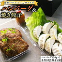 【ふるさと納税】チャイナ&フレンチ、日本一シェフ二人によるコラボ・ハンバーグ&焼き餃子